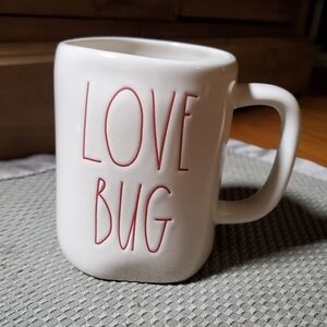 Rae Dunn White and Red Love Bug Mug